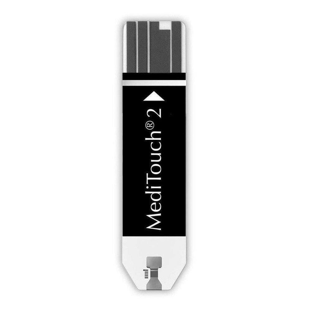Medisana MediTouch 2 glucose teststrip met automatische codering en 0,6 µL bloeddruppel
