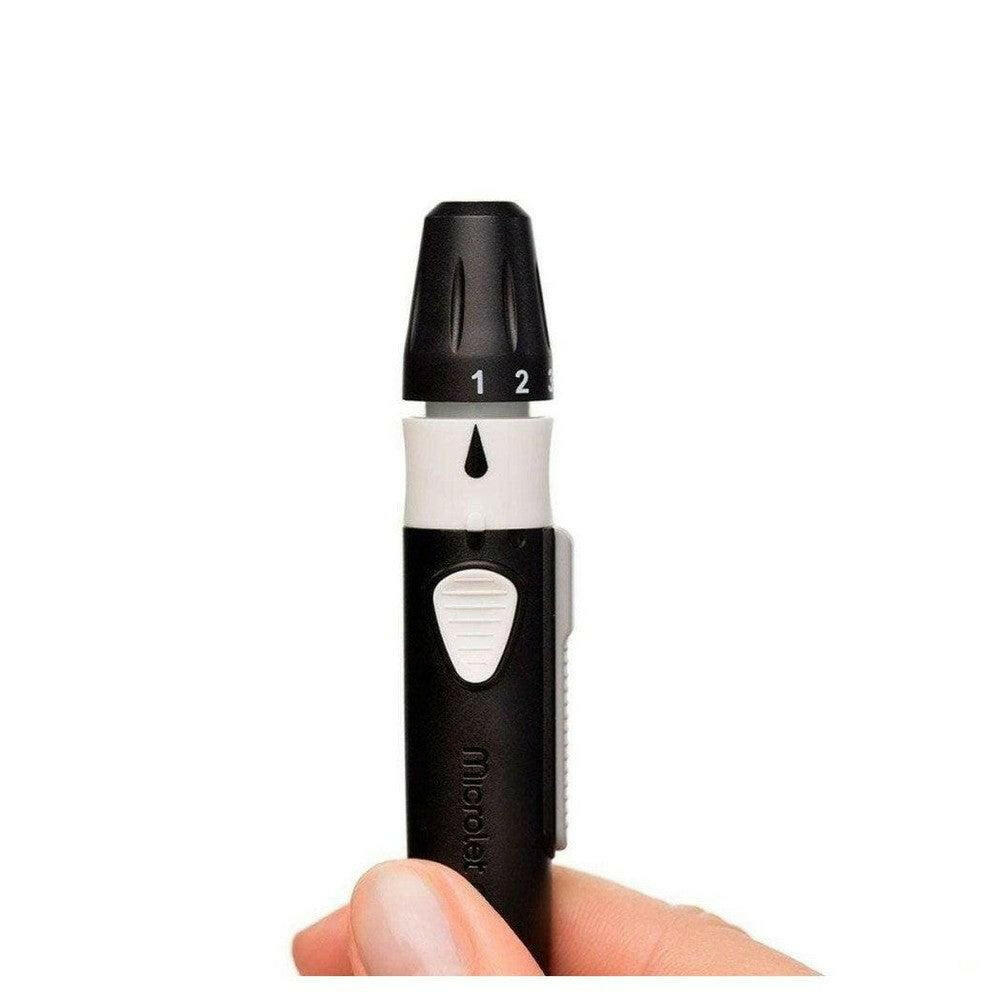 Contour Microlet Next prikpen close-up met instelbare punctiediepte