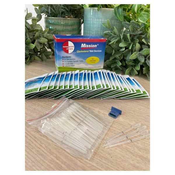 Mission 3-in-1 cholesterol teststrips (25) - MIS55048-Shopvoorgezondheid