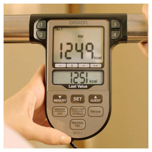 Omron BF511 lichaamsvetmeter met weegschaal - OMRBF511-Shopvoorgezondheid