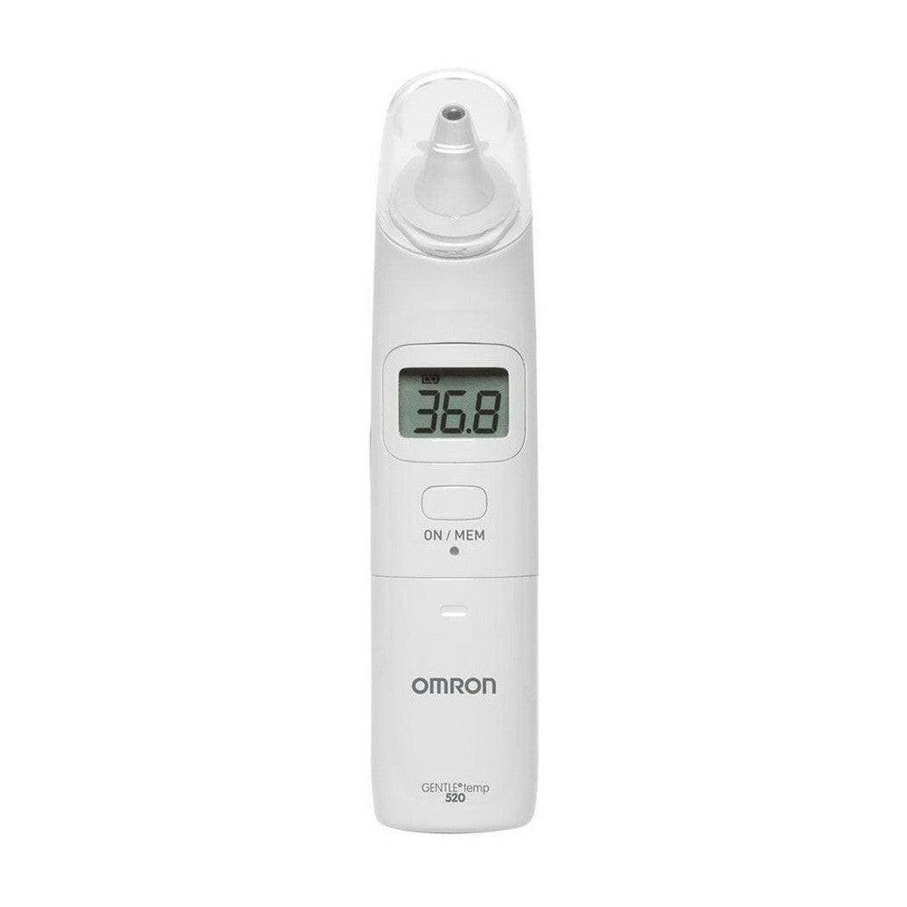 Witte Omron GentleTemp 520 infrarood oorthermometer frontaal