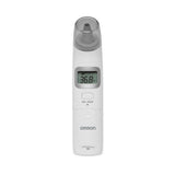 Witte Omron GentleTemp 521 oorthermometer met beschermkap