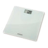 Witte Omron HN-286 digitale personenweegschaal met gehard glas en display