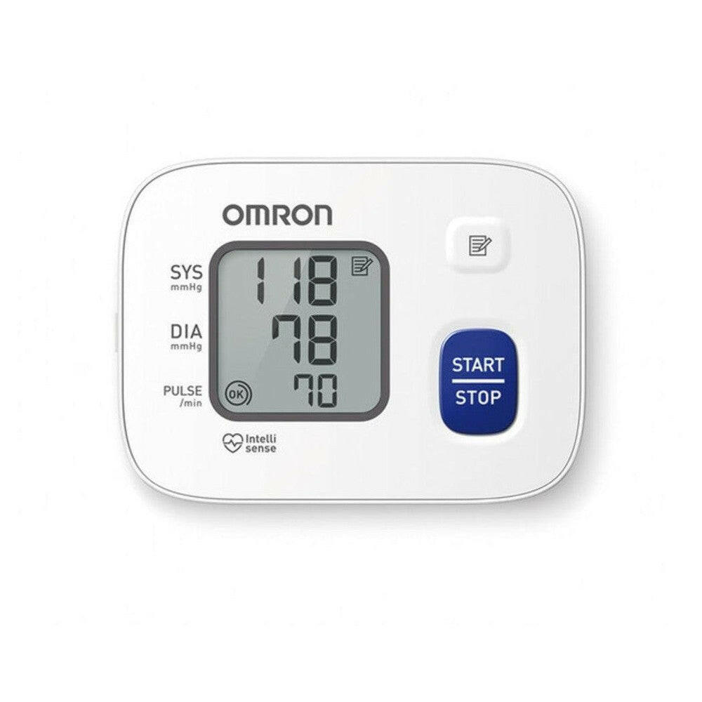 Omron RS2 digitale polsbloeddrukmeter met display en START STOP knop