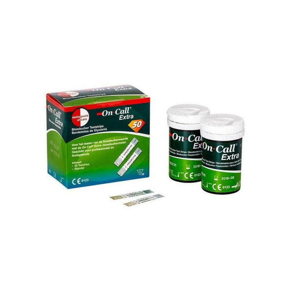 On Call Extra - Swiss Point of Care glucose teststrips (50) - ONC55016-Shopvoorgezondheid