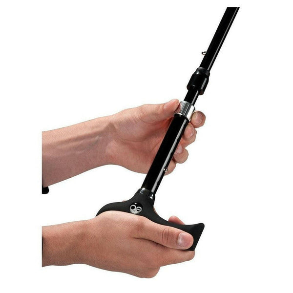 Ossenberg Twin paraplu-wandelstok (rood/blauw geruit) - OSST3033-Shopvoorgezondheid