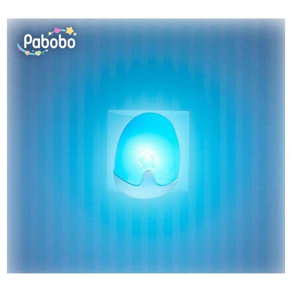 Pabobo LED nachtlampje blauw verlicht met zachte gloed en ster