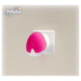 Pabobo roze LED nachtlampje op beige muur met zachte gloed