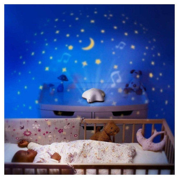 Pabobo muzikale sterrenprojector (grijs) - PAB26200-Shopvoorgezondheid