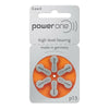 PowerOne P13 hoortoestelbatterij oranje (60 stuks) - POW17742-Shopvoorgezondheid
