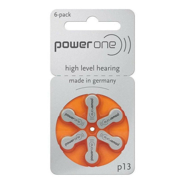 PowerOne P13 hoortoestelbatterij oranje (60 stuks) - POW17742-Shopvoorgezondheid