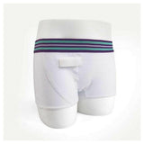 Rodger sensorbroekje wit meisjes boxershort-stijl met velcro bevestiging