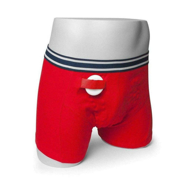Rodger plaswekker boxershorts (heren) - maat L, XL, XXL - kleur rood- Shopvoorgezondheid