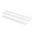 Drie witte langwerpige PVC antislip stickers met korrelig oppervlak