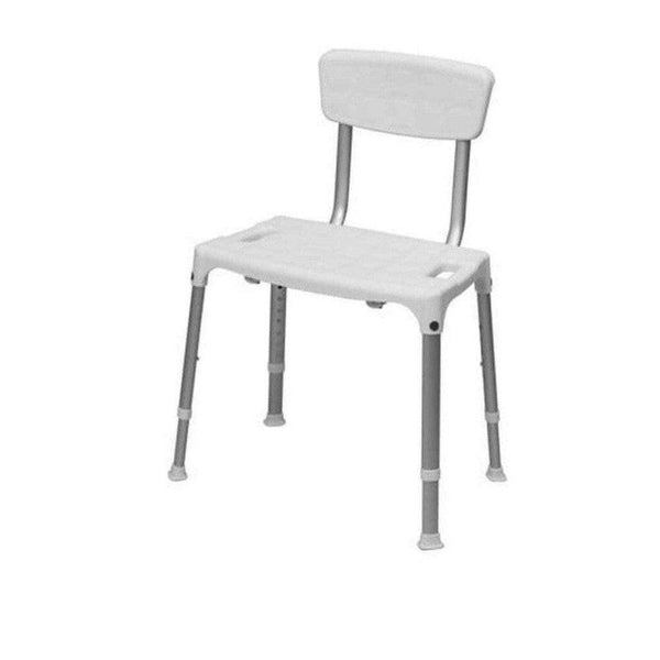 SecuCare douchestoel Quattro met rugleuning (verstelbaar) - SCC51123-Shopvoorgezondheid