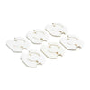 6 stuks witte SecuCare Junior stopcontactbeschermers met draaimechanisme