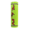 Opgerolde lichtgroene Sirex fitnessmat met grijze band en Made in The Netherlands label