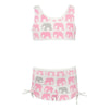 Snapper Rock UV-bikini set + UV-shirt met korte mouwen (Pink Elephant) - SNA1507-8-Shopvoorgezondheid