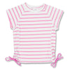 Snapper Rock UV-shirt met korte mouwen (Pink/White Stripe) - SNA154-10-Shopvoorgezondheid