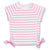 Snapper Rock UV-shirt met korte mouwen (Pink/White Stripe) - SNA154-10-Shopvoorgezondheid