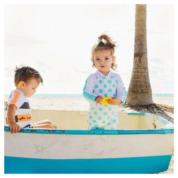 Snapper Rock UV-zwemkleding met rits en lange mouwen (Seaspot) - SNA7008G-1-Shopvoorgezondheid