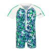 Snapper Rock UV-zwemkleding pakje met rits en korte mouwen (Camo) - SNA773B-2-Shopvoorgezondheid