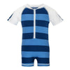 Snapper Rock UV-zwemkleding pakje met rits en korte mouwen (Stripe) - SNA770B-1-Shopvoorgezondheid