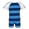 Snapper Rock UV-zwemkleding pakje met rits en korte mouwen (Stripe) - SNA770B-1-Shopvoorgezondheid