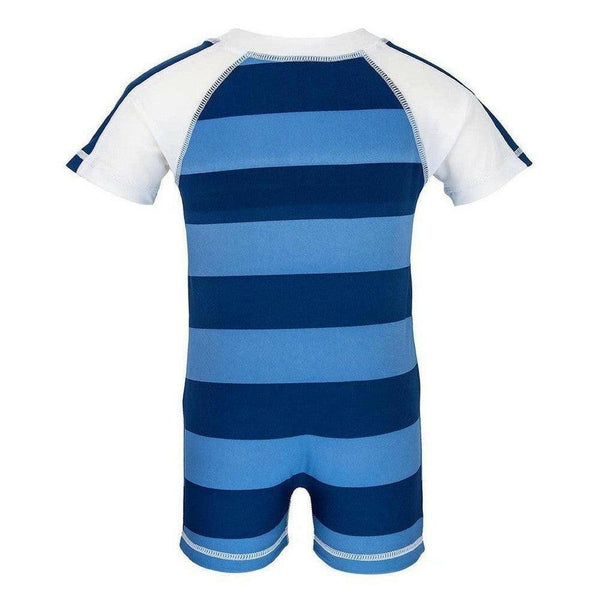 Snapper Rock UV-zwemkleding pakje met rits en korte mouwen (Stripe) - SNA770B-1-Shopvoorgezondheid