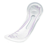 Los Tena Discreet Extra Plus incontinentieverband met blauwe absorberende zone en paarse bladmotieven