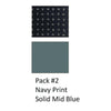 Tilley mondkapje Navy Print en Solid Mid Blue (2 stuks) - TIL54787-Shopvoorgezondheid