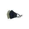 Tilley mondmasker (2 stuks) Solid Black & Khaki - TIL54786-Shopvoorgezondheid