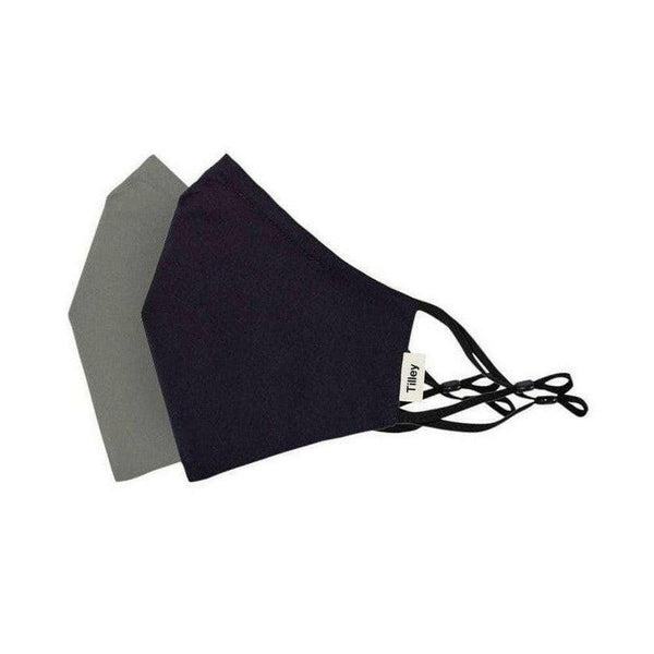 Tilley mondmasker (2 stuks) Solid Black & Khaki - TIL54786-Shopvoorgezondheid