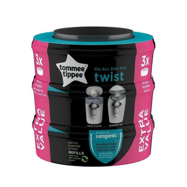 Tommee Tippee Twist & Click navulcassettes (3-pack) - TOM51007-Shopvoorgezondheid