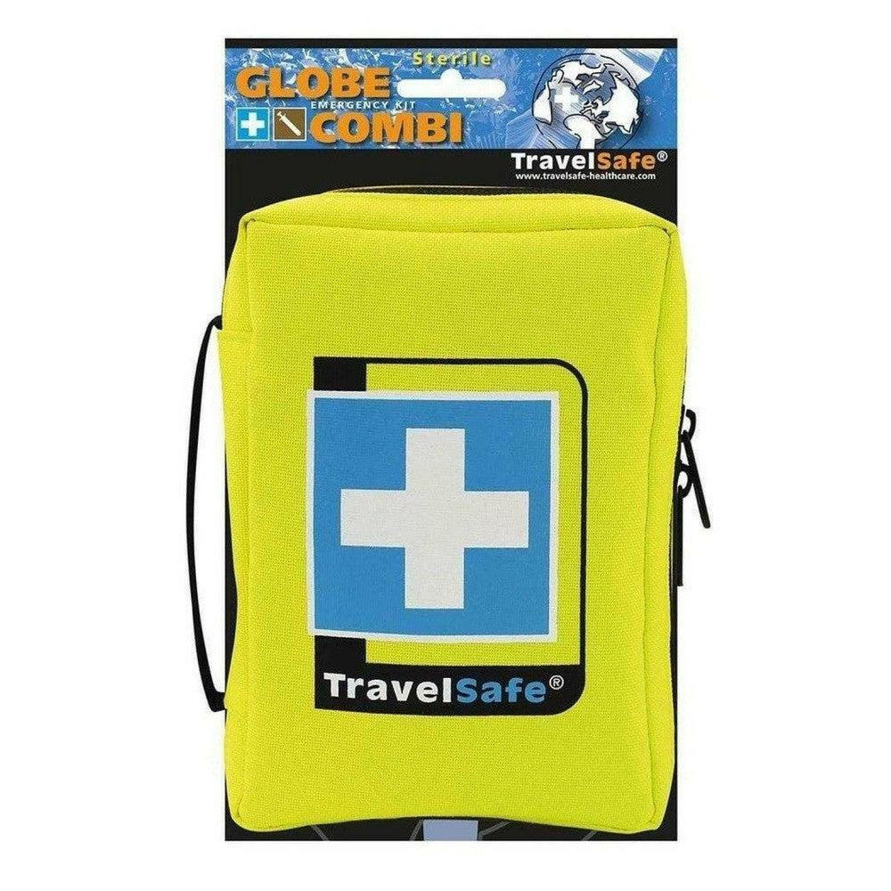TravelSafe EHBO-koffer in hangverpakking met wereldbol-icoon