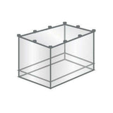 Schematische weergave TravelSafe Box kinder-klamboe frameconstructie