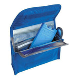 Open blauw TravelSafe Iso Medi Bag koeltasje met FRIZET koelelement en zilveren isolatie