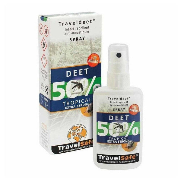 TravelSafe TravelDeet 50% Tropical insectenspray (60 ml) - TRATS0212-Shopvoorgezondheid