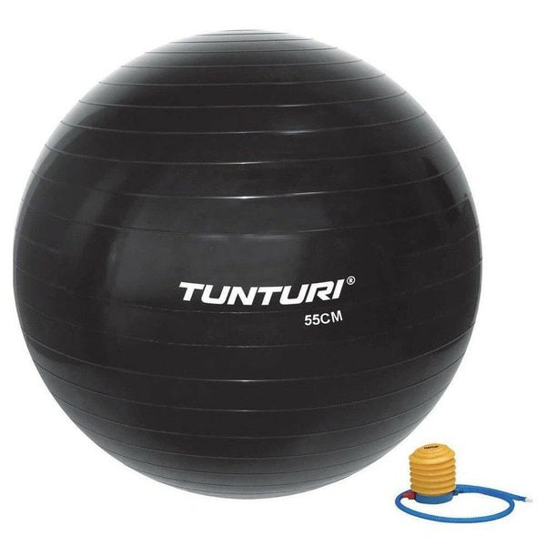 Tunturi fitnessbal met pomp (zwart) - TUN02613-Shopvoorgezondheid