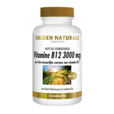 Golden Naturals Vitamine B12 3000 mcg zuigtabletten 120 stuks tegen vermoeidheid
