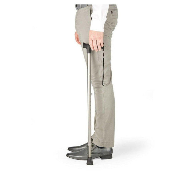 Vitility wandelstok antraciet - VIT91648-Shopvoorgezondheid