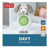Zazu Davy de Hond slaaptrainer groen met groen display en '7:00' tijdindicatie