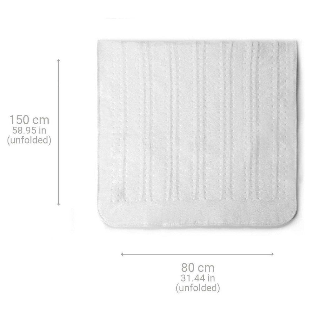 Medisana 1-persoons elektrische warmteonderdeken 150x80 cm met geborduurde randen