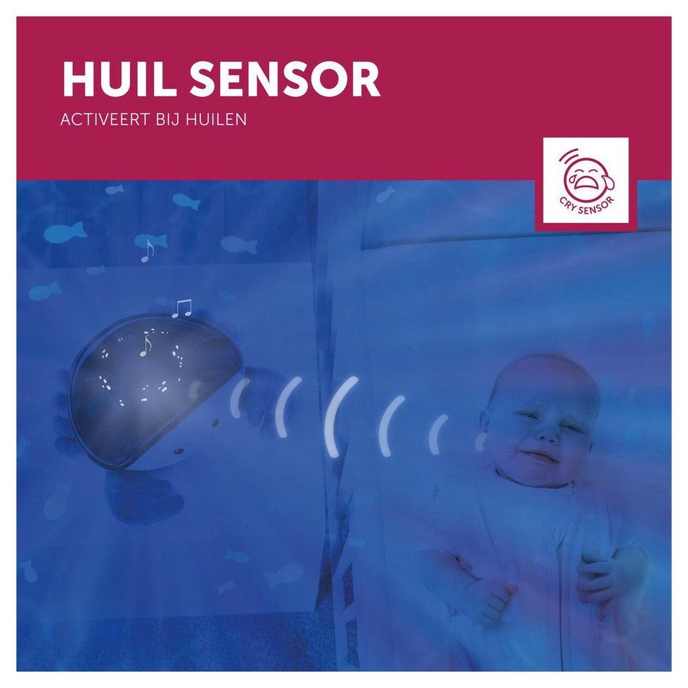 ZAZU Cody Krab projector met huilsensor voor rustige nachtrust baby