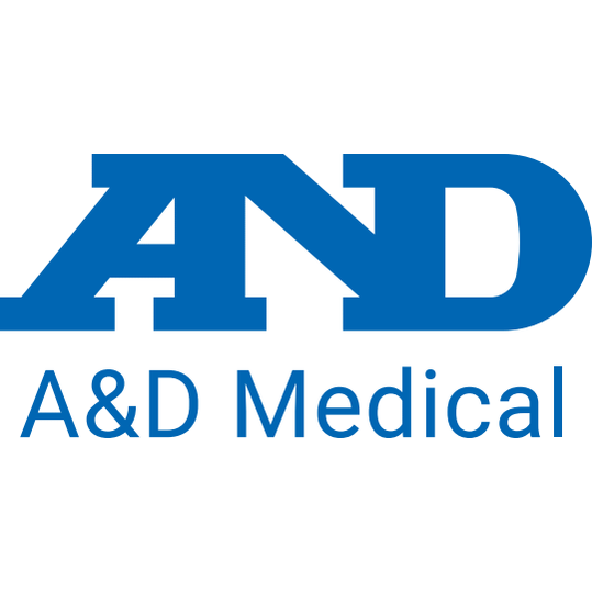 A&D Medical logo op witte achtergrond
