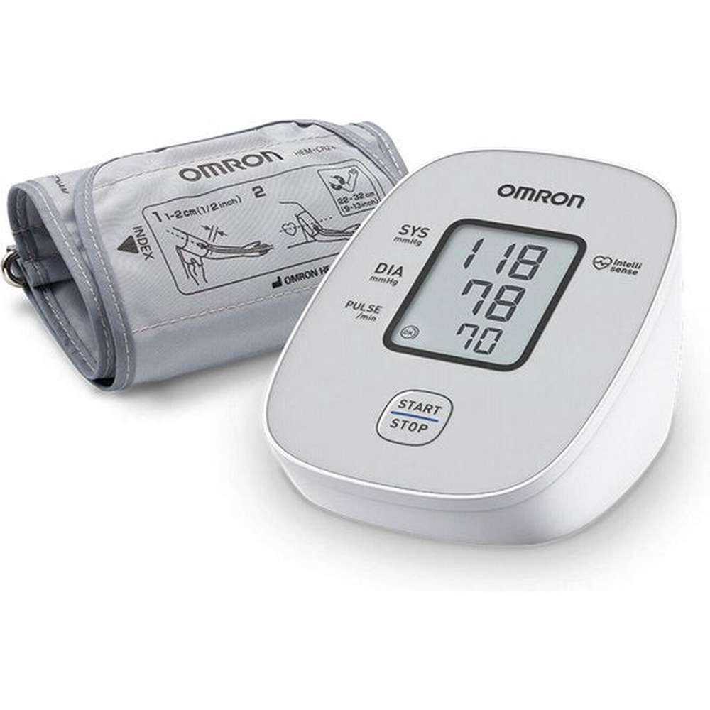 Omron M2 bloeddrukmeter inclusief grijze Flexi manchet maat M voor bovenarm