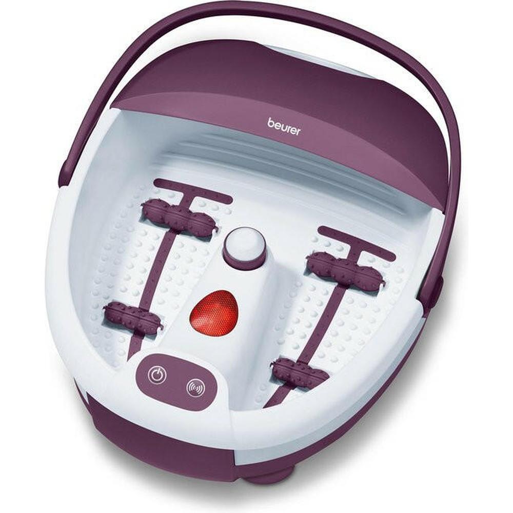Beurer FB 21 paars-wit voetenbad met infraroodlicht en vibratiemassage