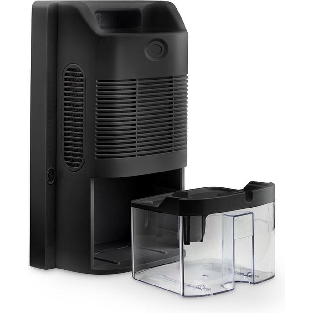 Clean Air Optima CA-703 zwarte luchtontvochtiger met transparante waterbak