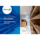 Clean Air Optima CA-704W witte luchtontvochtiger in woonkamer omgeving