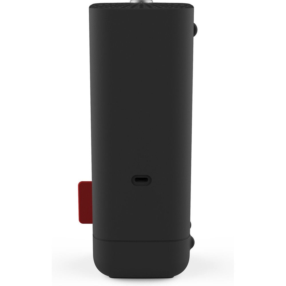 Boneco P50 ionisator achterkant met USB-C poort en rubberen voetjes